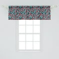 thumbnail image 2 of Spring Season Window Valance, Romantic Tulips Floral Pattern Orderly Repeated Design of Artwork, Curtain Valance for Kitchen Bedroom with Rod Pocket, 54" X 18", Cadet Blue Dark Pink, by Ambesonne, 2 of 2