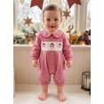 thumbnail image 3 of Cenuakty Baby Boy Christmas Plaid Romper Santa Embroidery Long Sleeve Jumpsuit, 3 of 9