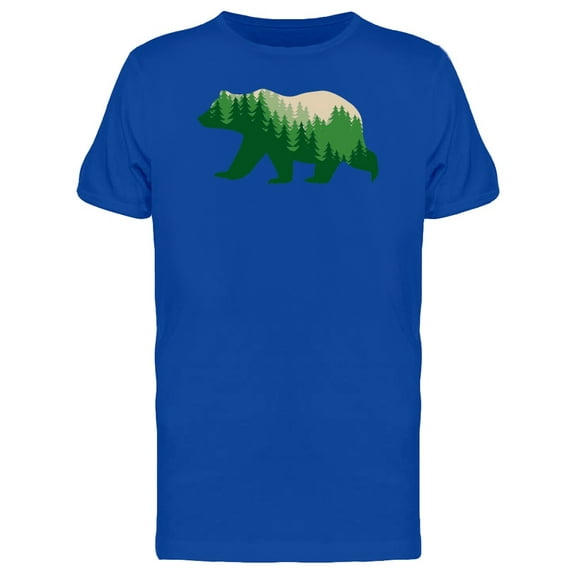 Bear With Green Forest Inside Tee Men's -Image by Shutterstock