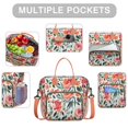 thumbnail image 2 of Pioneer Flower Floral Print Pattern Womens Lunch Box for Work,Insulated Large Lunch Bag for Tween and Teen,Loncheras Para Mujer,Leakproof Adult Lunch Bag for Work,Beach,Travel,Picnic,Camping, 2 of 7
