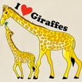 thumbnail image 2 of CafePress - I Love Giraffes Tote Bag - Unisex Canvas Tote Bag, Beige, 1-Piece, 2 of 6