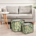 thumbnail image 6 of Home Organizer Foldable Fabric Storage Bin With Handle Indian Style Flower, 6 of 7
