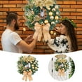 thumbnail image 2 of Corona decorativa con luces para la puerta, ideal para celebraciones navideñas y decoraciones festivas en el hogar. Ideal para regalos y decoraciones de temporada., 2 of 7