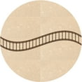 thumbnail image 1 of Ahgly Company Machine Washable Indoor Round Transitional Moccasin Beige Area Rugs, 8' Round, 1 of 7