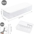 thumbnail image 5 of Cable Management Box with Lid , 7 Compartment Cord Organizer with 7 Wire Ties, Desktop Cable Storage Box for Office & Home Accessories, Neat Wire Hider for Computer Desk, TV Stand, Charger Cables, 5 of 7