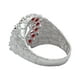 thumbnail image 3 of JOYARIS Anillo Santa Muerte Herradura Zirconias Plata Ley 925 Talla 8 AN-0000659, 3 of 4