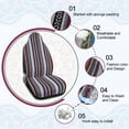 thumbnail image 3 of 10pcs Set Cubierta de Apoyacabeza Asiento de Coche Tela Manta Baja Protector, 3 of 7