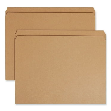 Smead File Folder, Reinforced Straight-Cut Tab, Letter Size, Kraft, 100 per Box (10710)