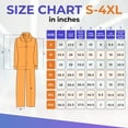 thumbnail image 7 of Orange Disposable Coveralls for Men & Women, 3X-Large. Pack of 25 Hazmat Suits Disposable. Breathable PP+PE 40 GSM Work Coveralls. Paint Suit with Open Wrists, Ankles, Front Zipper, 7 of 7