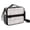 Baseballs Only White, variant on Baseball Players and Speech Bubbles Insulated Lunch Bag with Shoulder Strap and Bottle Holder,Bento School Lunch Bag Box,11x9.5x3.5 Inches