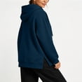 thumbnail image 4 of Iyufng Women's Full Zip Hoodie Jackets, Drawstring Long Sleeve Oversized Loose Hooded Sweatshirt Coat with Pockets for Fall Winter Casual Daily Outfits, 4 of 6