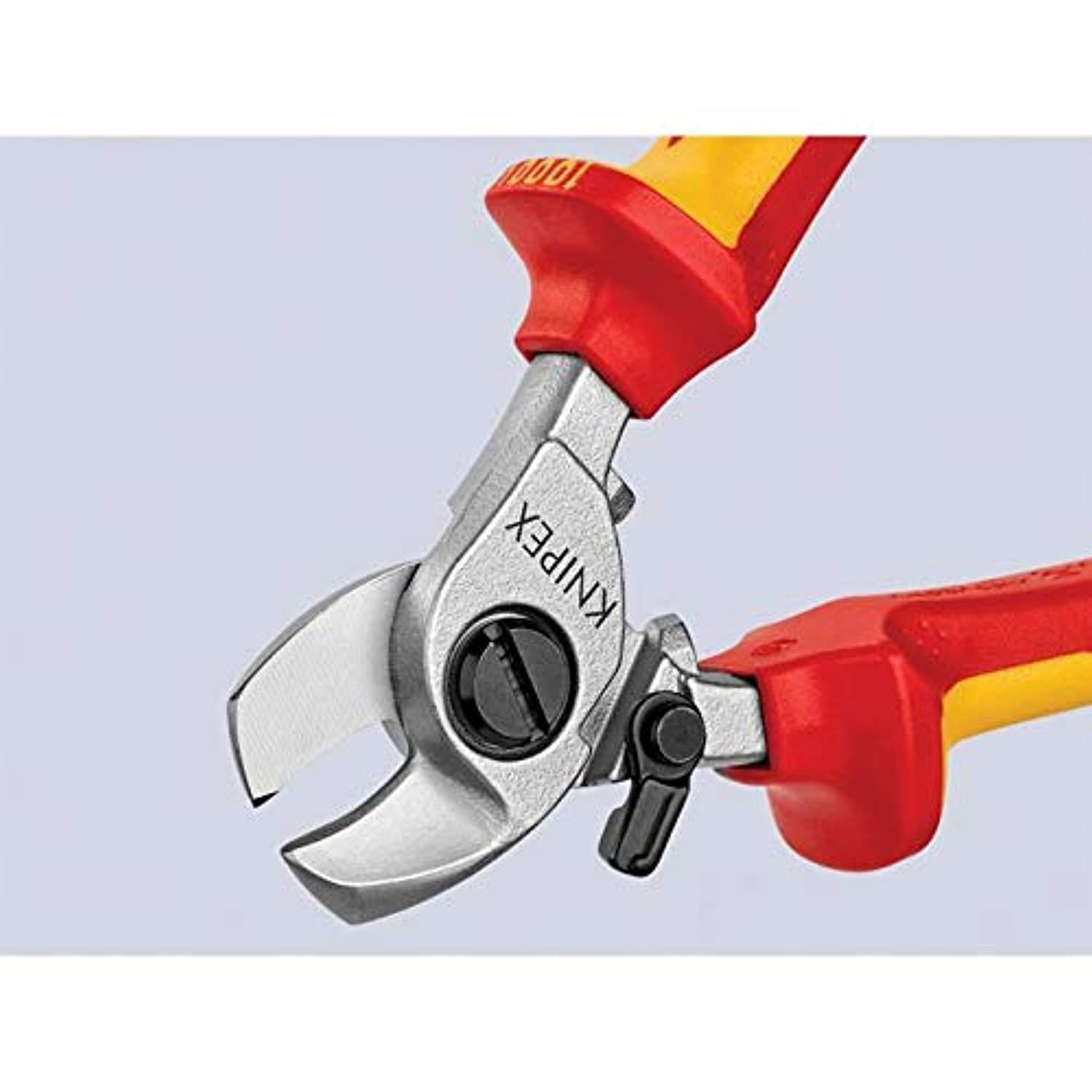 knipex 95 26 165 sb cable shears 6,5" with opening spring with soft grip in blister packaging