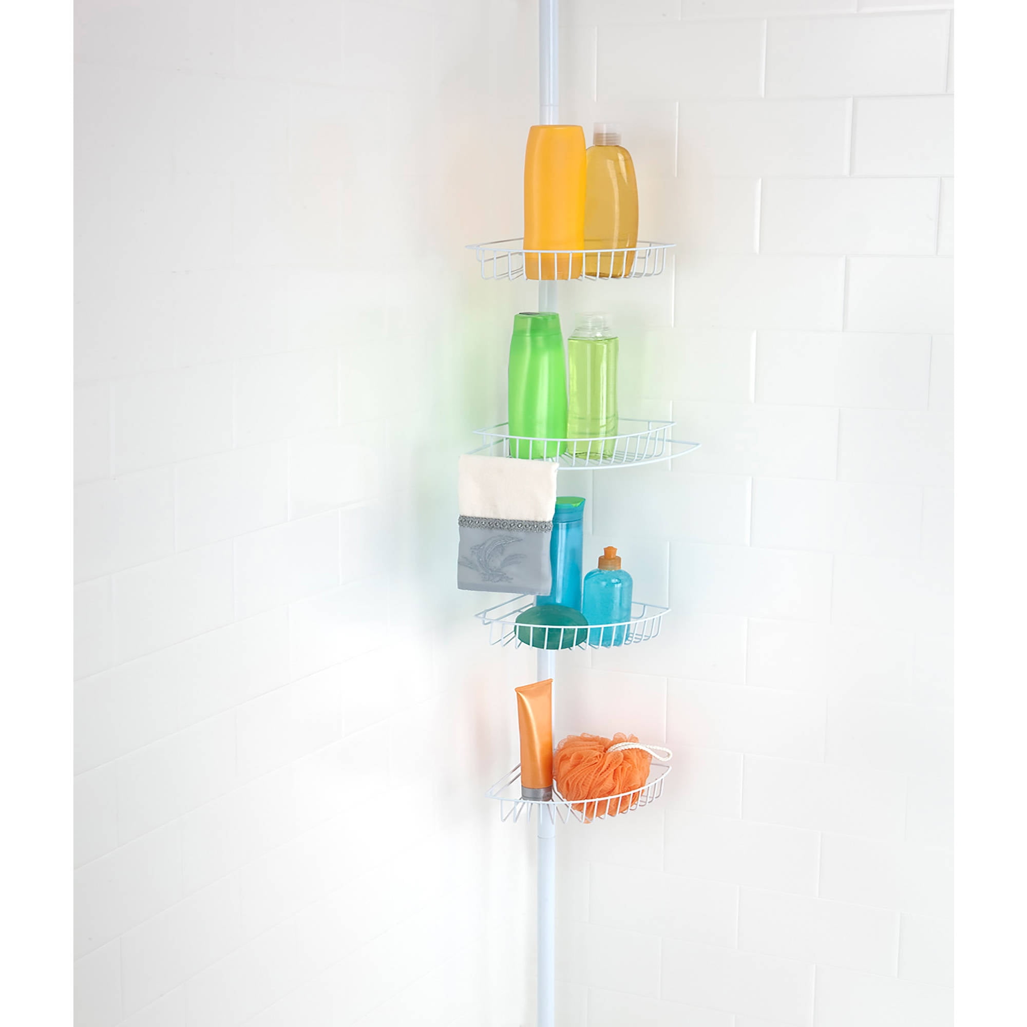 Bath Bliss 4 Tier Corner Shower Caddy Walmart Com Walmart Com