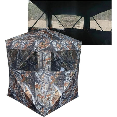 SPUR Collector 2-3 Person Hunting Blind Portable Ground Blind with Silent Sliding Window Portable Durable Hunting Tent for Deer & Turkey Hunting