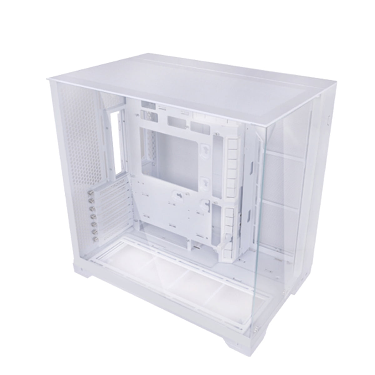 Lian-Li O11 Vision Compact Tempered Glass ATX Mid Tower Computer Case, White