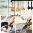 thumbnail image 2 of Cuillère à Riz en Silicone, 2 Pcs Cuillère à Riz Flexible Antiadhésive en Silicone Résistante à la Chaleur pour Cuisine Cuillère à Riz Spatule à Riz Cuillère à Riz (Cuillère à Riz Noire), 2 of 5