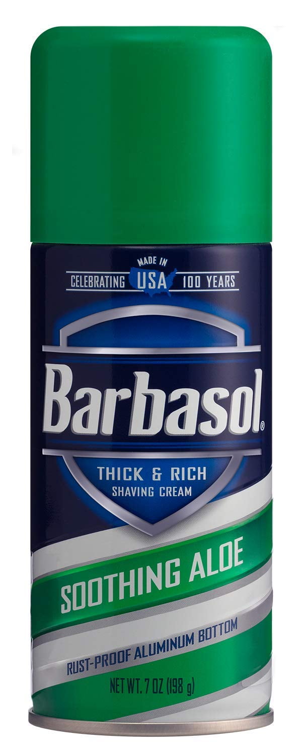 2 Pack Barbasol Shave Cream, 7 Ounce (Soothing Aloe)