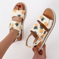 thumbnail image 4 of Sandalias boca de pescado Sandalias planas para mujer Sandalias de playa Wmkox8yii  nm4003, 4 of 6