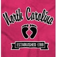 thumbnail image 2 of North Carolina Cute Footprints Plus Size Crewneck Graphic Tee Shirt Brisco Brands 4X, 2 of 3
