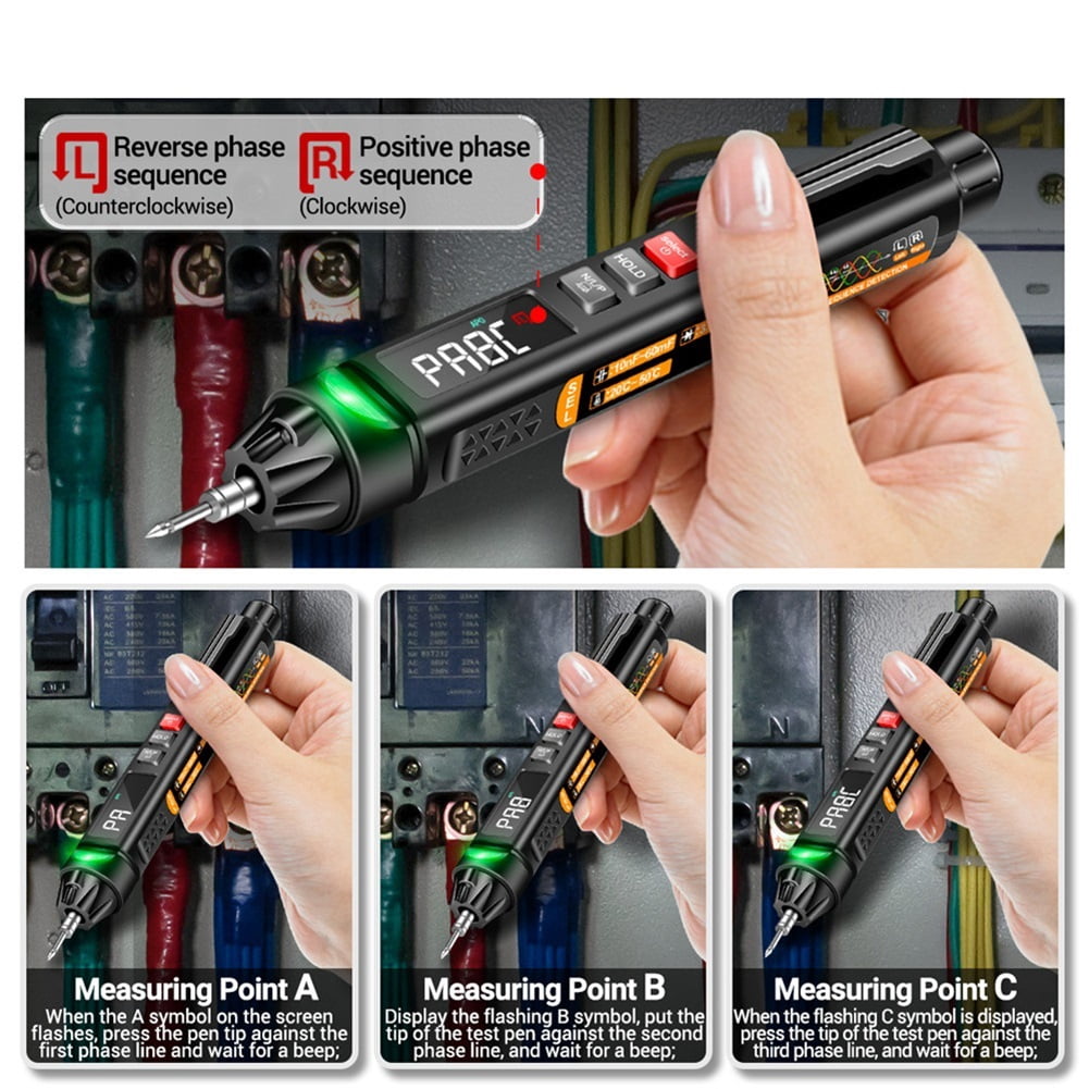 Multimeter Voltmeter Smart Digital Multimeter Pen Voltage Tester Smart Voice Broadcast Tester ,High&Low Sensitivity