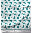thumbnail image 1 of Soimoi polyester Crepe Fabric Wool & Cat Animal Print Sewing Fabric Yard 52 Inch Wide, 1 of 3