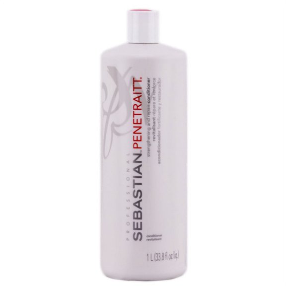 33.8 oz , Sebastian Penetraitt Strengthening and Repair Conditioner Hair, Pack of 3 w/ SLEEKSHOP Teasing Comb