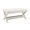 Beige + Plywood + Modern, variant on Mid-Century Modern Velvet Bench, Upholstered Ottoman Stool with Stylish X-Crossed Legs, Piped Comfort Cushion, Solid Wood Frame, Beige Accent Bench for Living Room Bedroom
