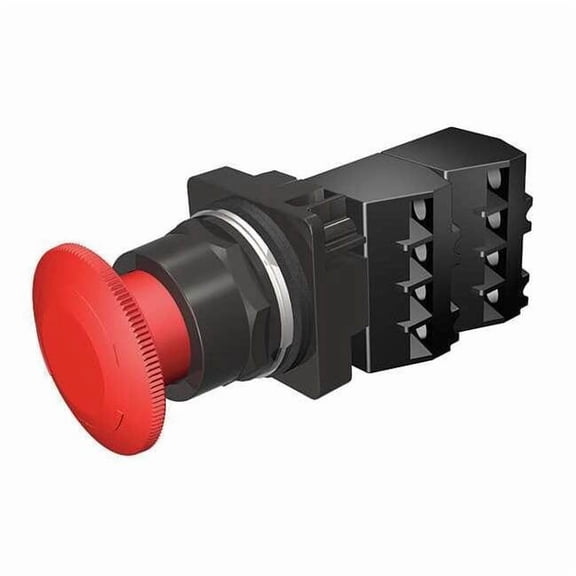 Siemens Push Button Operator, 30 mm, 2NC, Red 52BR8W2G