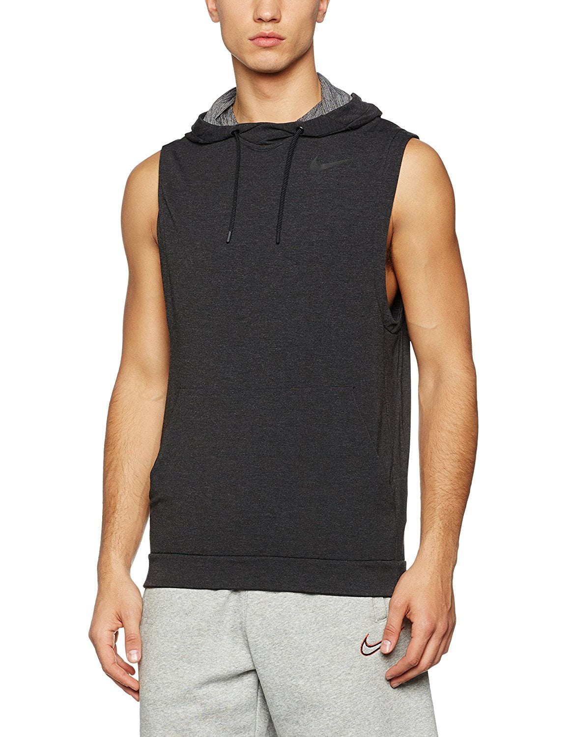 nike men's sleeveless training hoodie