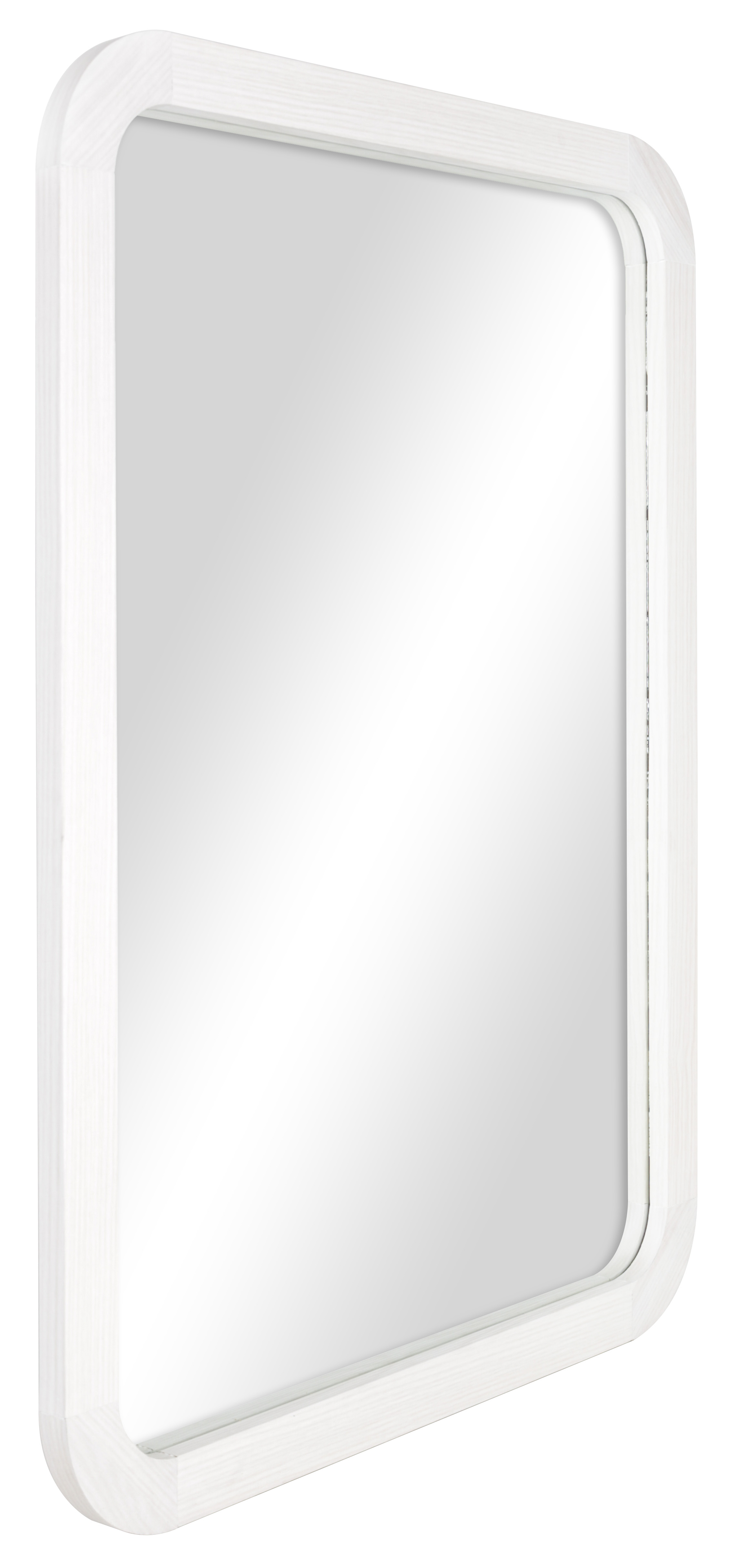 Mainstays 22inx30in Rounded Edge Rectangular White Finish Wall Mirror