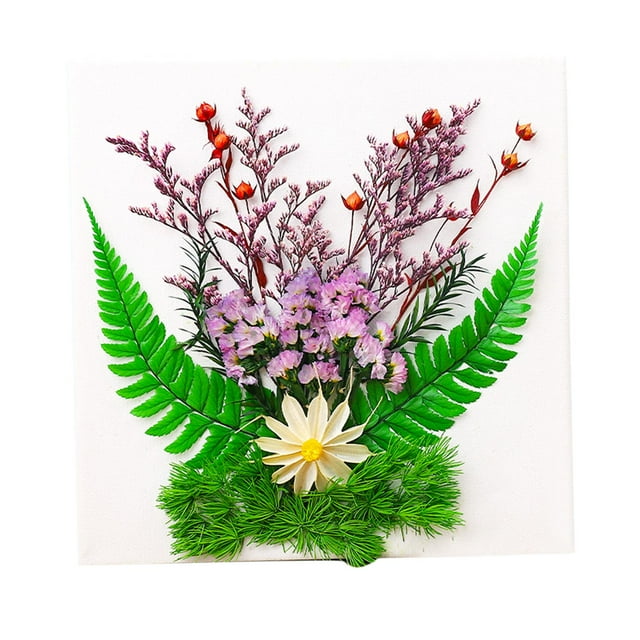 Flores secas prensadas para manualidades, resina, joyería y decoración de uñas. B