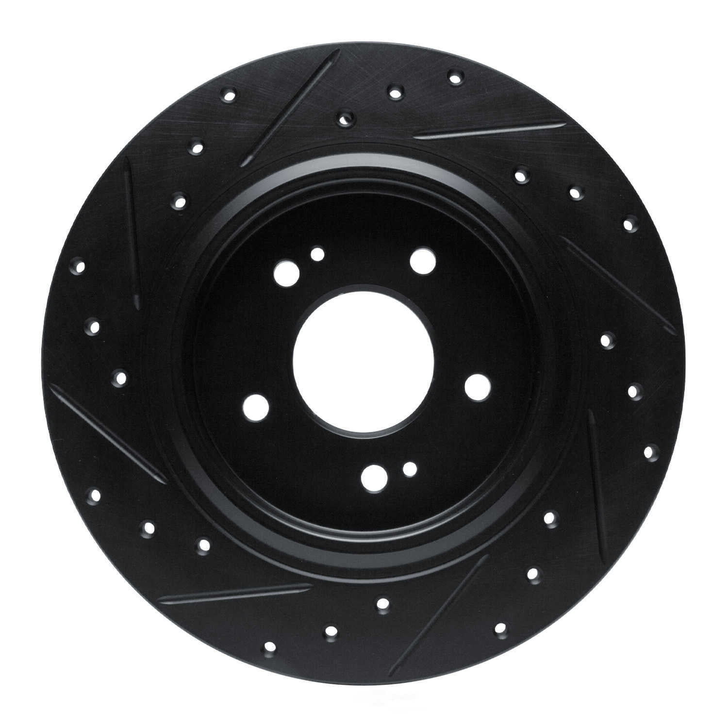 Dynamic Friction Company 633-03060R DFC Brake Rotor - Drilled And Slotted - Black