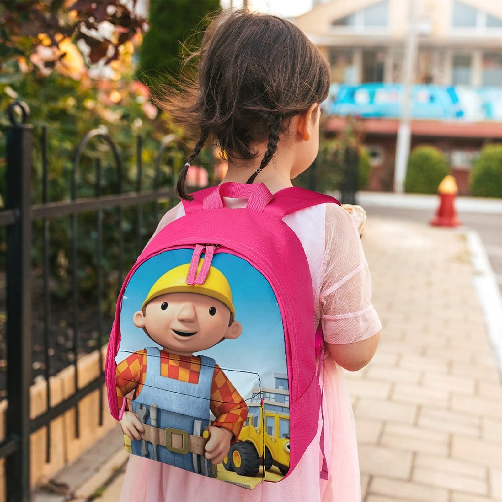 Bob The Builder Backpack, Lightweight Casual Daypack, Durable Backpack for Daily Use Work Travel, 12.6x9.4x5.9 Inch