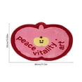 thumbnail image 3 of Luoshdecor Christmas Door Mat,Non Slip Absorbent Rug, Winter Xmas Tree Apple Hat House Shape Plush Mat for Indoor Home Party Decor 19x31 in, 3 of 6