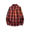 thumbnail image 4 of Awdenio Men's Shirts Button Down Shirts Regular Fit Long Sleeve Casual Plaid Flannel Blouse/T-shirt, 4 of 4