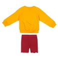 thumbnail image 2 of Girls Toddler Colosseum  Gold/Cardinal Iowa State Cyclones Beta Fleece Sweatshirt and Shorts Set, 2 of 2