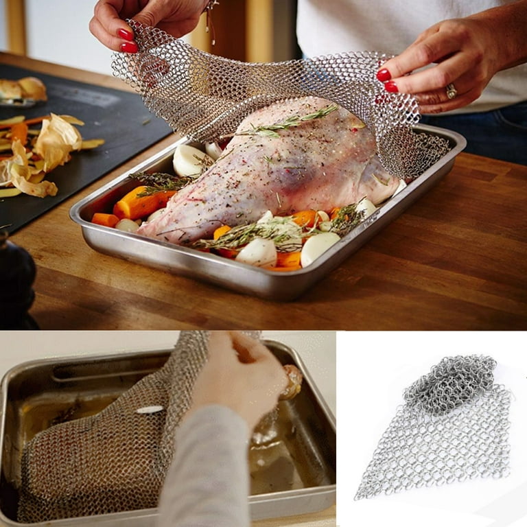 Kitchen gadgets Stainless Steel Chain Plate Kitchen Barbecue Baking Kitchen  Tools CHMORA 