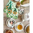 thumbnail image 4 of Happy St. Patrick's Day Kitchen Dish Towels for Drying Dishes Set of 3, Green Gnomes Lucky Leaves Clovers Waffle Weave Microfiber Hand Tea Bathroom Towels Quick Dry & Absorbent Towel 15.7x23.6, 4 of 7
