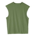 thumbnail image 4 of RYRJJ Men's Gym Tank Tops Workout Sleeveless Round Neck T-Shirts Athletic Muscle Tank Training Bodybuilding Shirts(Army Green,3XL), 4 of 5