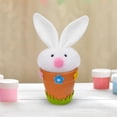 thumbnail image 3 of Decoración de conejito de Pascua, maceta, figura de conejo, adorno de escritorio, estatua de conejo conejo blanco, 3 of 7