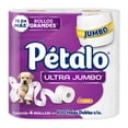 thumbnail image 1 of Papel higiénico Pétalo Ultra Jumbo 4 rollos de 400 hojas dobles, 1 of 4