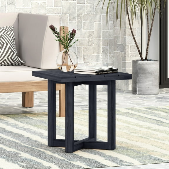 ELLA SQUARE SIDE TABLE, Black