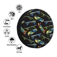 thumbnail image 4 of Saiise Housse de Pneu en Cuir Imperméable Imprimé Planche à Roulettes Coloré, Protecteur de Roue Durable pour Jeep Wrangler, RV, SUV, Camion, et Remorques de Voyage-16 Pouces, 4 of 6