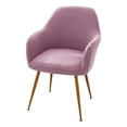 thumbnail image 1 of ZheElen 4pcs Polyester Elastic And Flexible Dining Chair Slipcovers For Versatile Size High Arm Chair Cover pale purple, 1 of 6