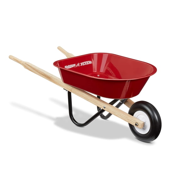 Toy Wheelbarrow Radio Flyer para niños, color rojo, para niños mayores de 3 años