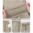 thumbnail image 2 of Lavenicole Men's Casual Athletic Shorts, Lightweight Workout Hiking Shorts 9" with 4 Pockets Khaki 36W, 2 of 7