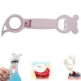 thumbnail image 2 of Multi Tool Opener TASTAN 4-In-1 Bottle Opener - Cute Jar/Can/Wine Opener, Keychain Multi-Tool, Portable Party Accessory for Beer & Beverage Lovers, Can Opener, Purple, 2 of 9