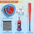 thumbnail image 2 of Set de juego de béisbol Toss and Catch Gifts2U con máquina de lanzar, 2 of 7