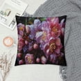 thumbnail image 2 of JEUXUS Violets, Flower Room Decor, Abstract Purple Plush Pillowcase Aesthetic Decorative White, 2 of 5