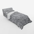 thumbnail image 2 of Ambesonne Paisley Bedding Set 3 Pcs, Digital Persian Leaf, Twin XL, Grey and White, 2 of 2